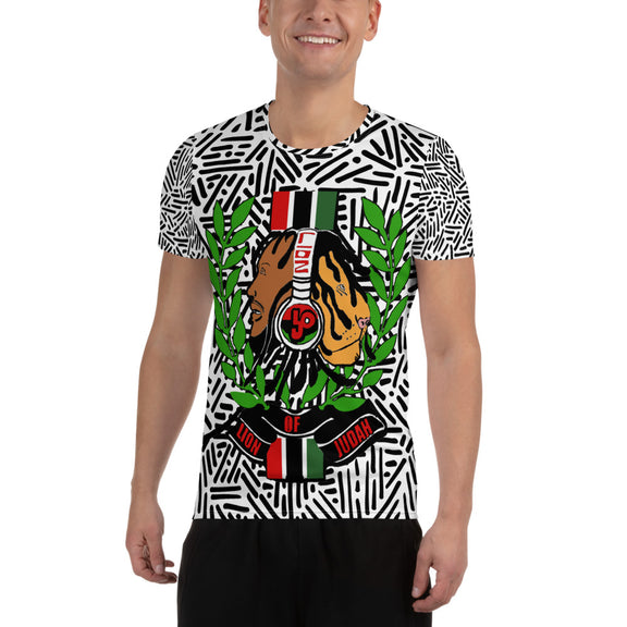 Lion Of Judah God All-Over Print Men's Athletic T-shirt
