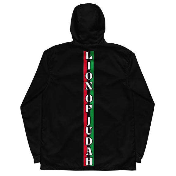 Lion Of Judah God Men’s Black windbreaker