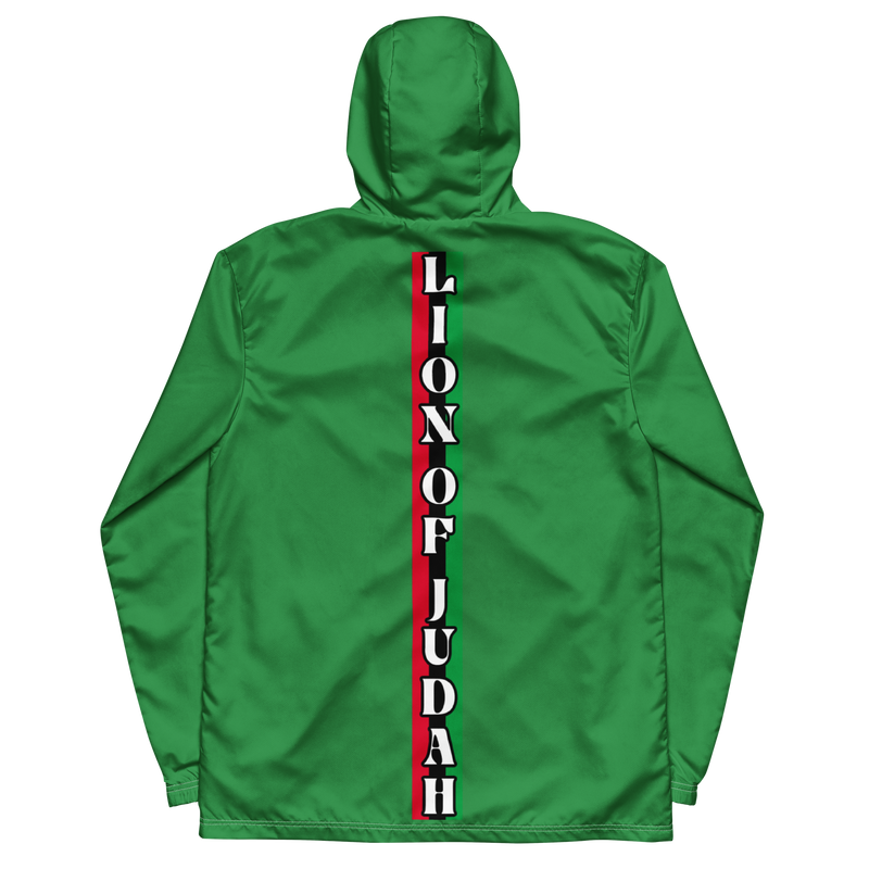 Lion Of Judah God Men’s Green windbreaker & Lion Of Judah God All over print Green unisex wide leg pants & Lion of Judah God Unisex t-shirt Bundle