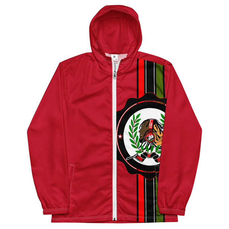 Lion of Judah God Men’s Red windbreaker