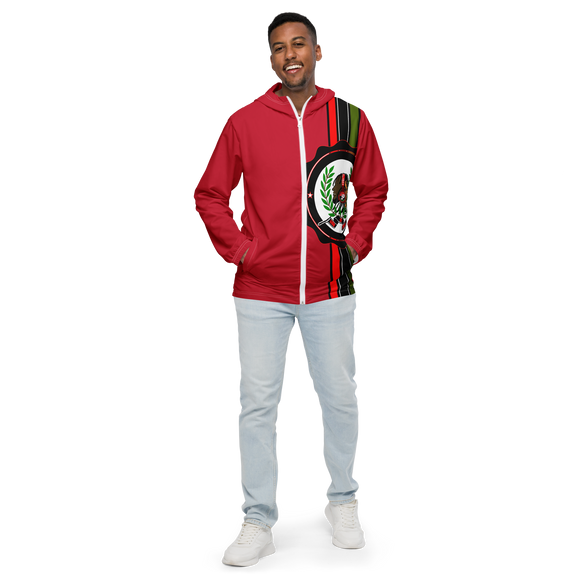 Lion of Judah God Men’s Red windbreaker