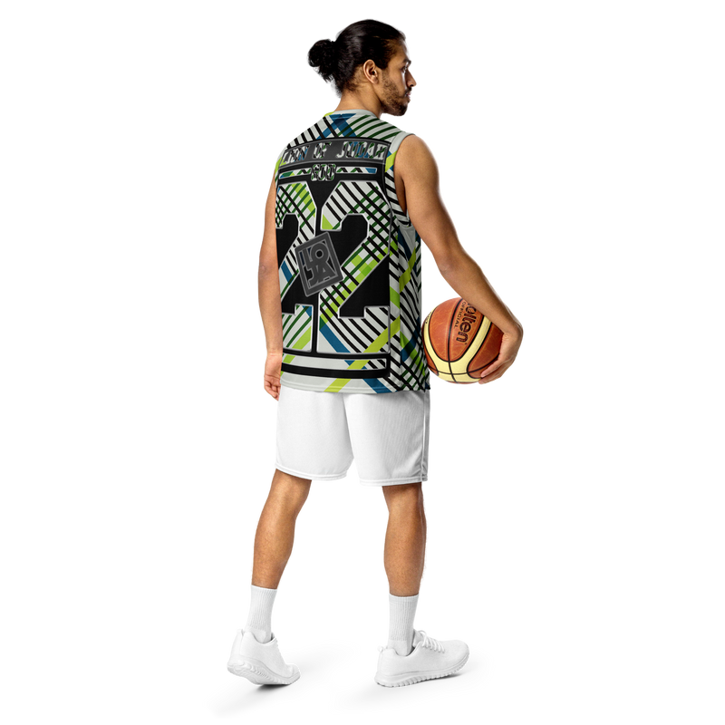 Lion Of Judah Wingz Design Recycled unisex Cross Pattern Design basketball jersey
