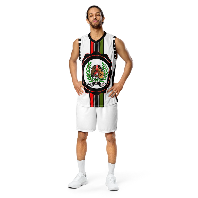 Lion Of Judah GOD Recycled unisex basketball jersey