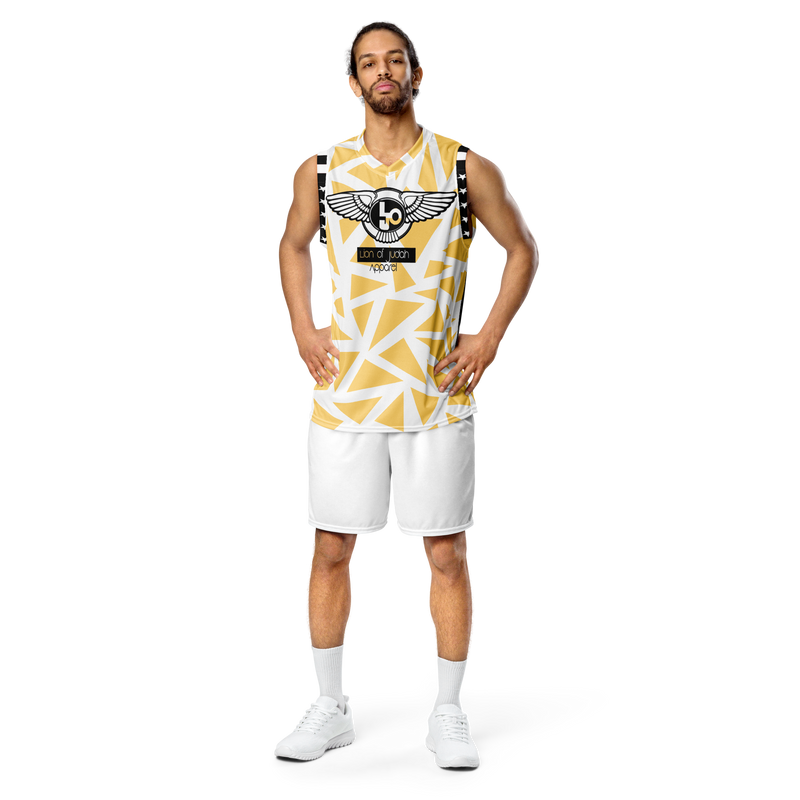 Lion Of Judah Wingz Design Recycled unisex Cool Pattern #2 Design basketball jersey