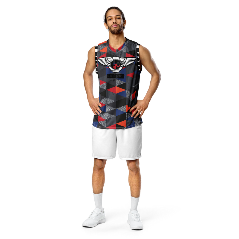 Lion Of Judah Wingz Design Recycled unisex 3D Pattern Design basketball jersey