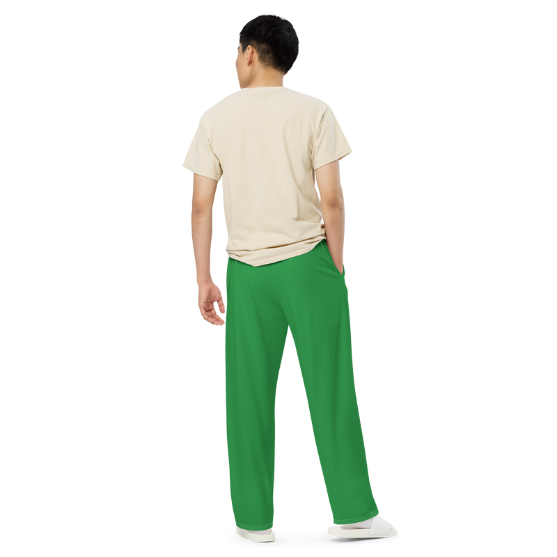 Lion Of Judah God All over print Green unisex wide leg pants