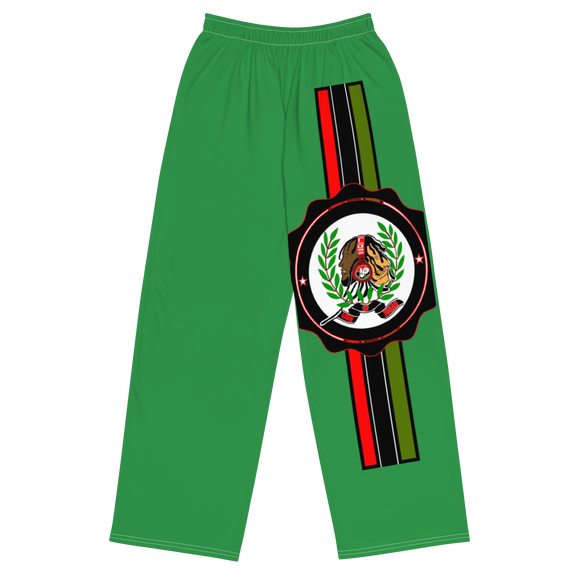 Lion Of Judah God Men’s Green windbreaker & Lion Of Judah God All over print Green unisex wide leg pants & Lion of Judah God Unisex t-shirt Bundle