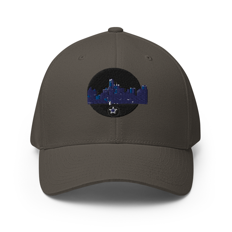Dallas Skyline Design +Structured Twill Cap
