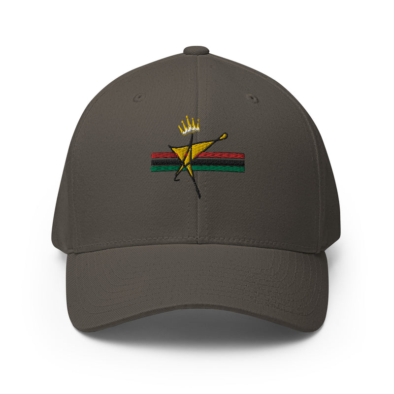The Black Star Of The Tribe Of Judah Structured Twill Cap