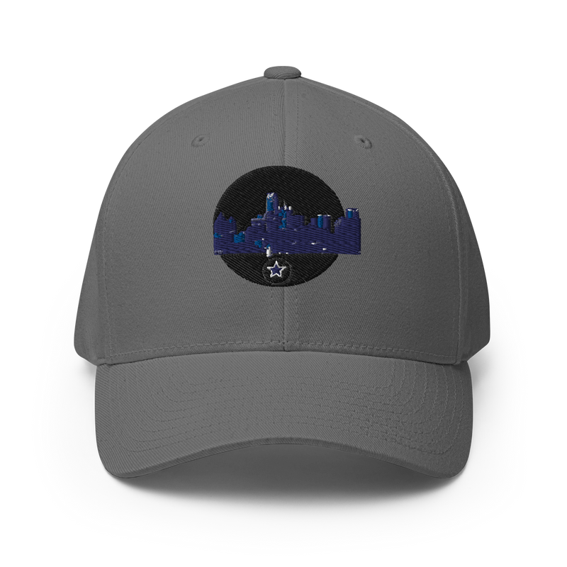 Dallas Skyline Design +Structured Twill Cap