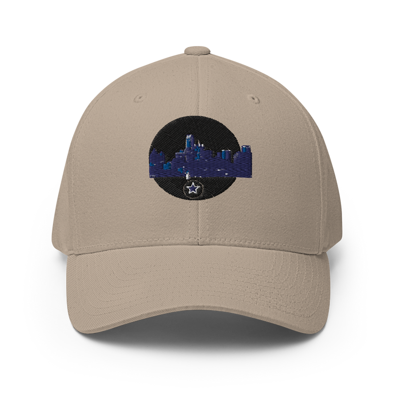 Dallas Skyline Design +Structured Twill Cap