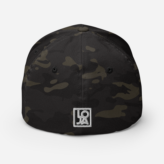 Hustle and Motivate Art Design Structured Twill Cap