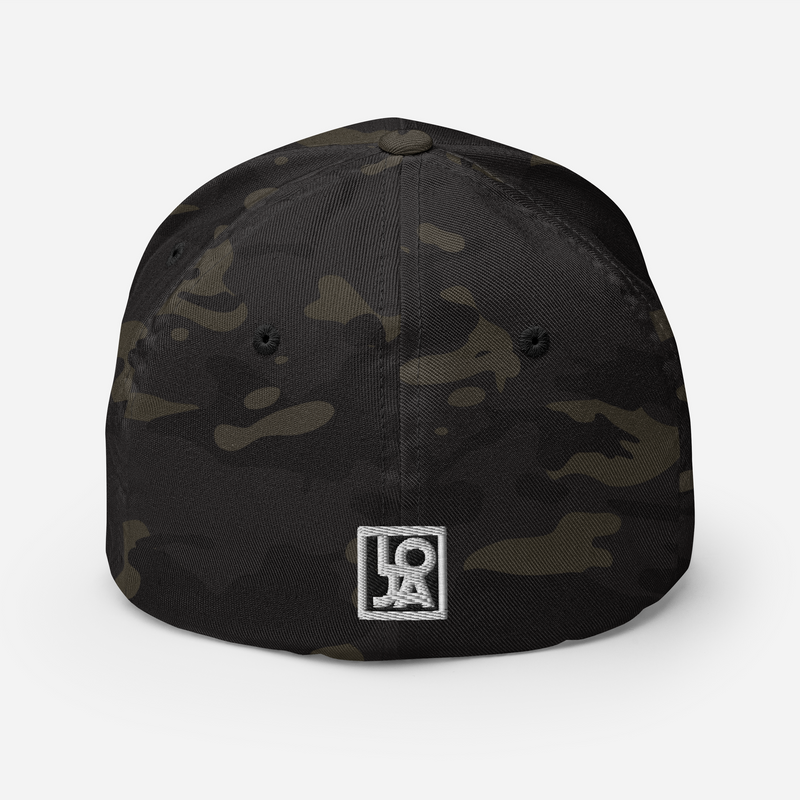 Hustle and Motivate Art Design Structured Twill Cap