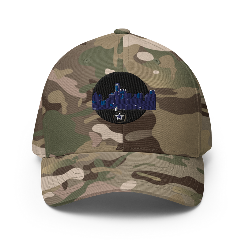 Dallas Skyline Design +Structured Twill Cap