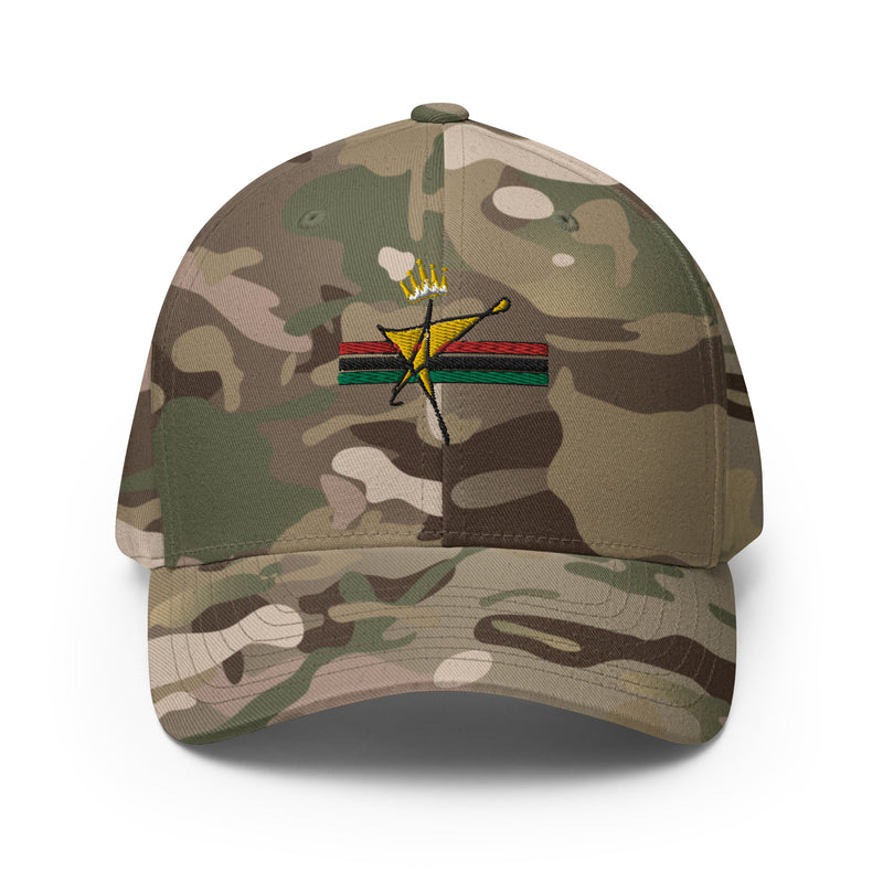 The Black Star Of The Tribe Of Judah Structured Twill Cap