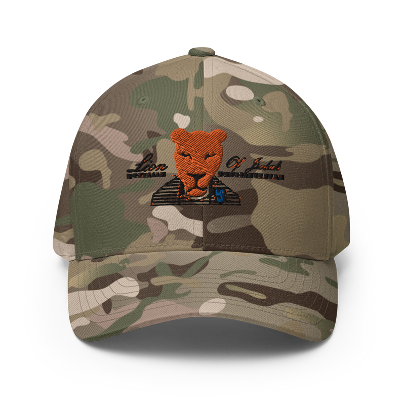 Lion Of Judah Design Structured Twill Cap