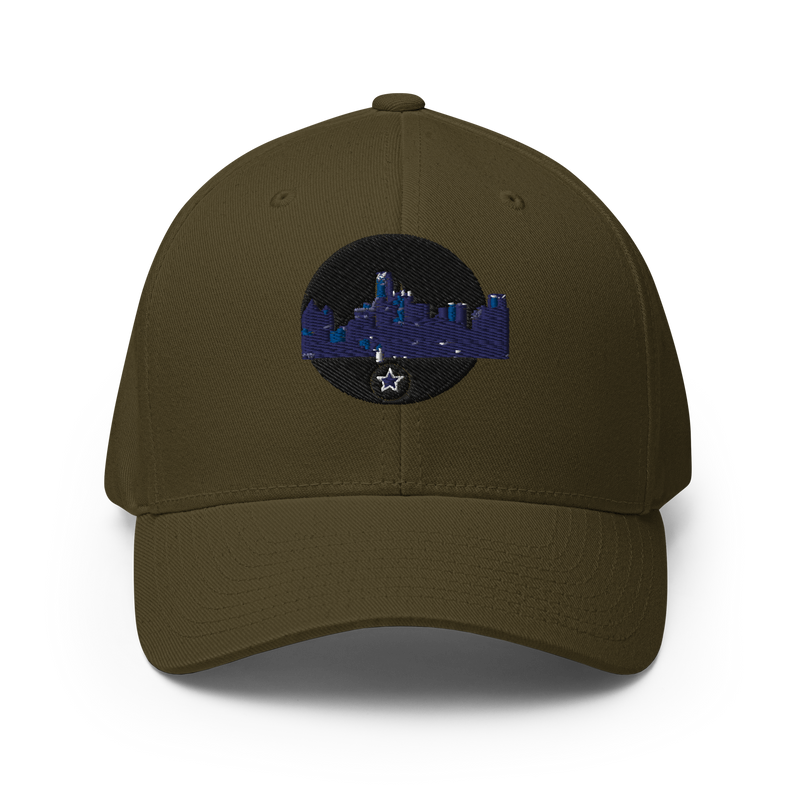 Dallas Skyline Design +Structured Twill Cap