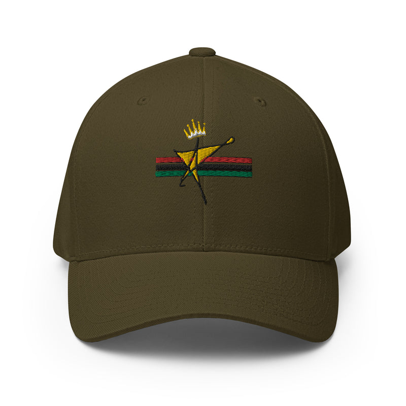 The Black Star Of The Tribe Of Judah Structured Twill Cap