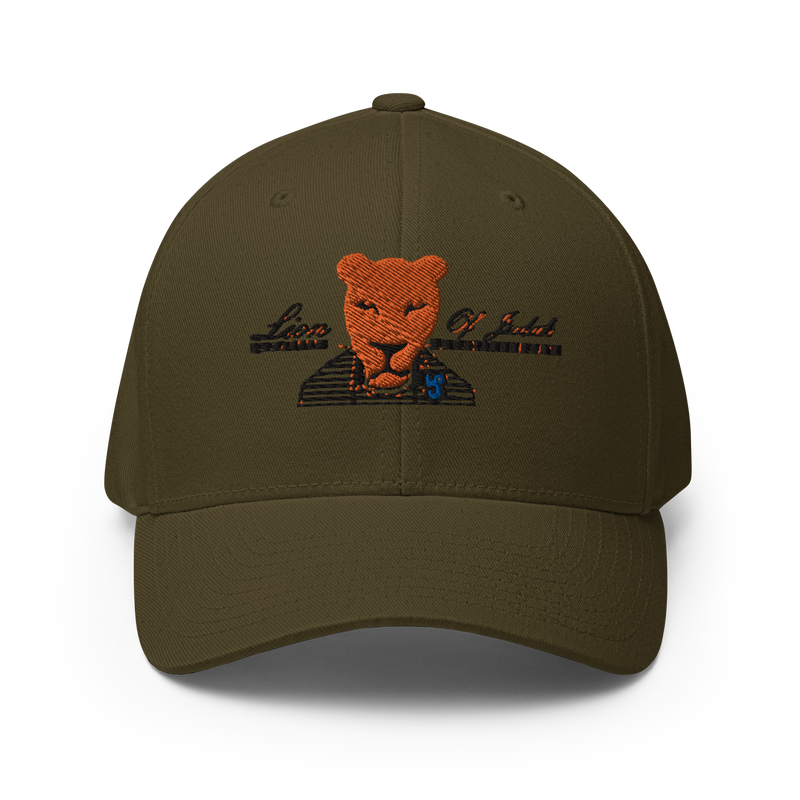 Lion Of Judah Design Structured Twill Cap