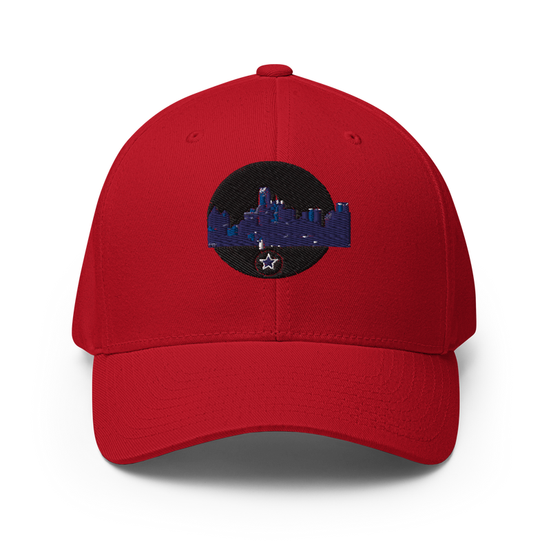 Dallas Skyline Design +Structured Twill Cap