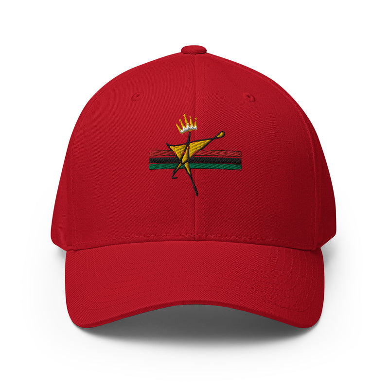 The Black Star Of The Tribe Of Judah Structured Twill Cap