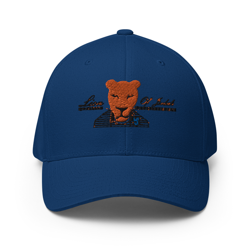 Lion Of Judah Design Structured Twill Cap