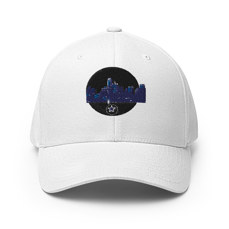 Dallas Skyline Design +Structured Twill Cap