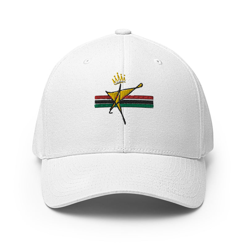 The Black Star Of The Tribe Of Judah Structured Twill Cap