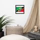 West Indian Lion of Judah St. Kitts and Nevis Flag Design Framed poster