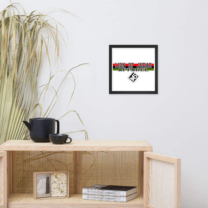 Lion Of Judah Apparel Brand Framed poster