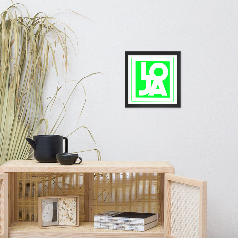 Lion Of Judah highlighted Logo Framed poster Framed poster