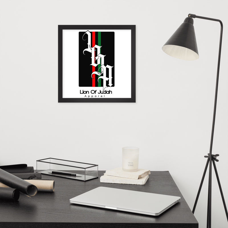 Lion Of Judah Apparel Design Framed poster