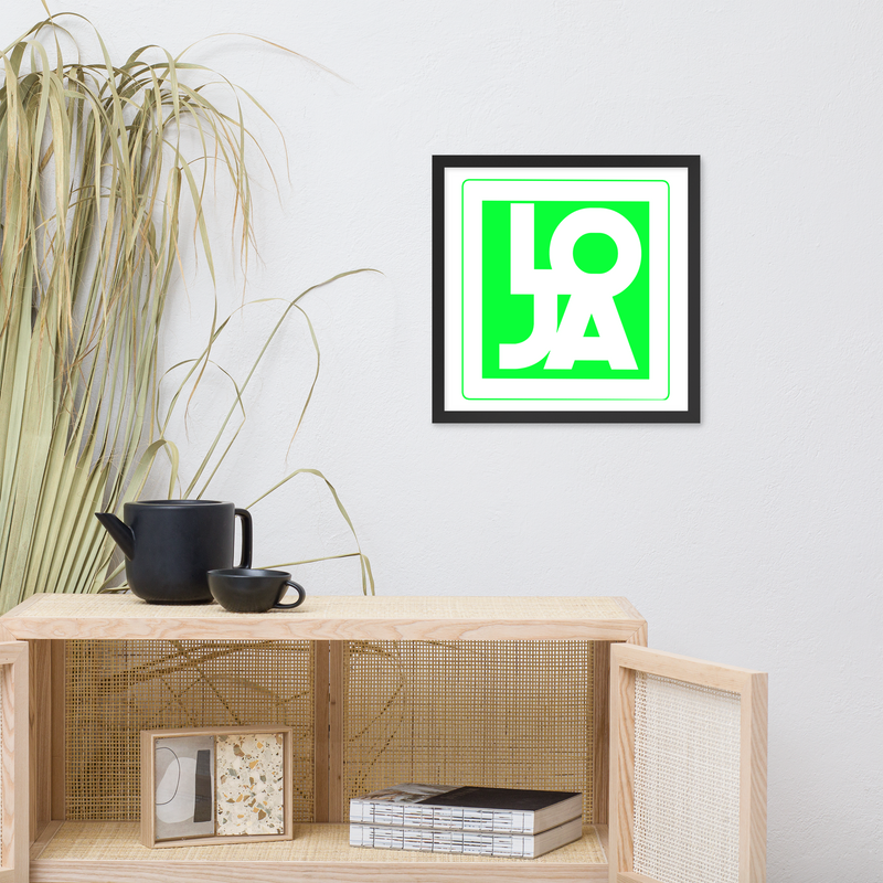 Lion Of Judah highlighted Logo Framed poster Framed poster