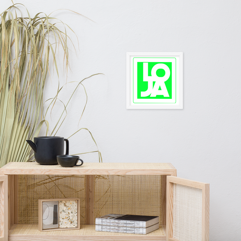 Lion Of Judah highlighted Logo Framed poster Framed poster