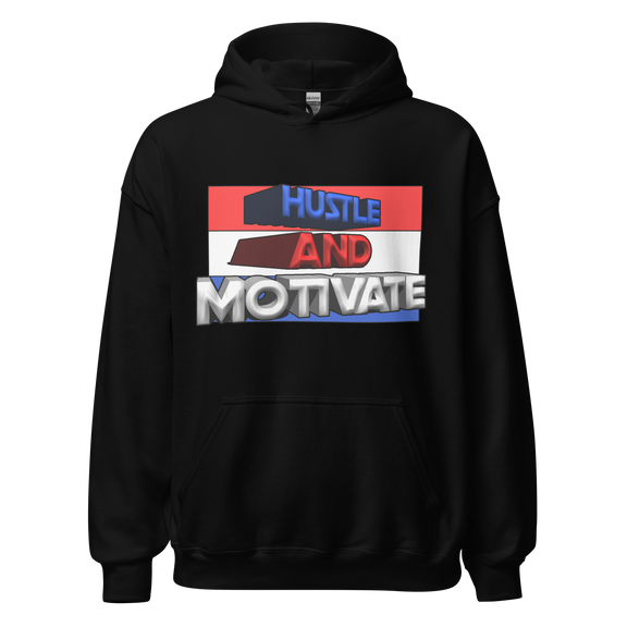 Hustle and Motivate Art Design Unisex Hoodie