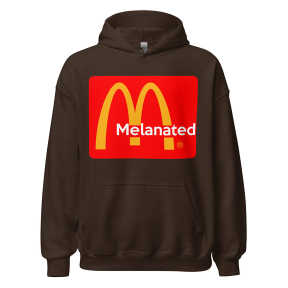 Melanated Logo Design Unisex Hoodie