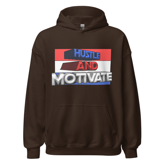 Hustle and Motivate Art Design Unisex Hoodie