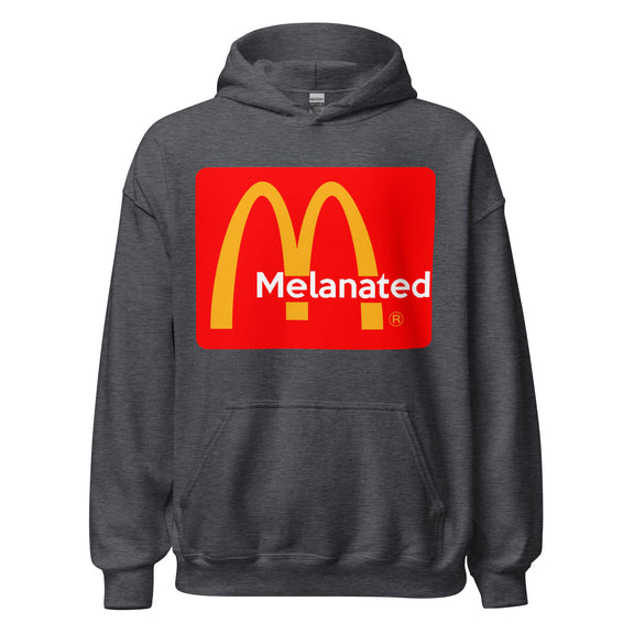 Melanated Logo Design Unisex Hoodie