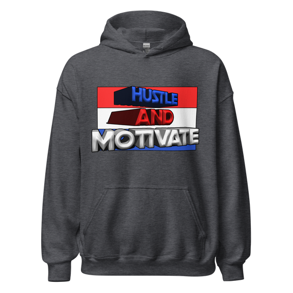 Hustle and Motivate Art Design Unisex Hoodie