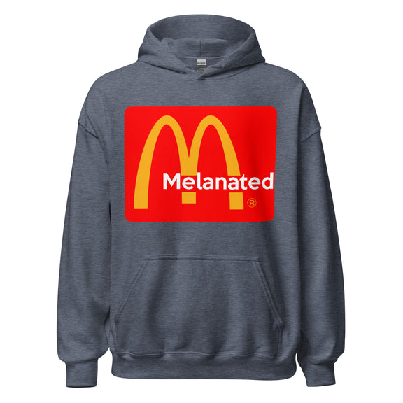 Melanated Logo Design Unisex Hoodie