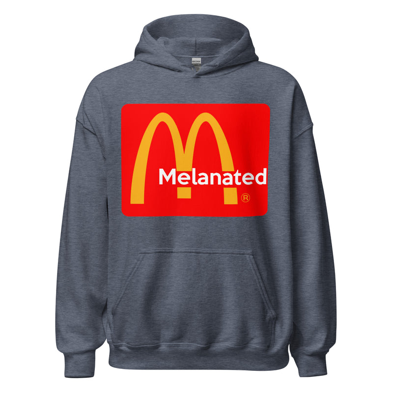 Melanated Logo Design Unisex Hoodie