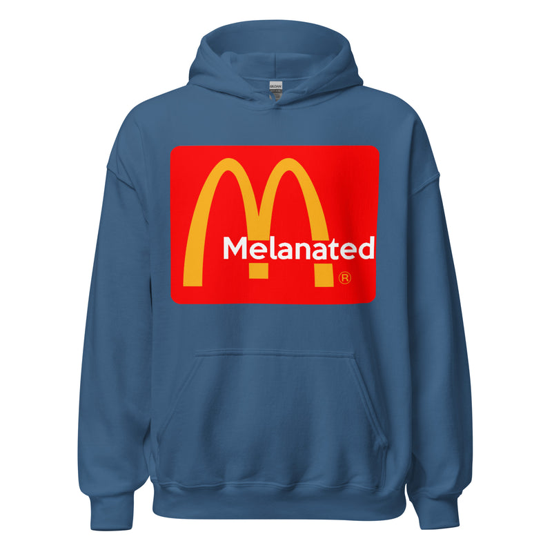 Melanated Logo Design Unisex Hoodie