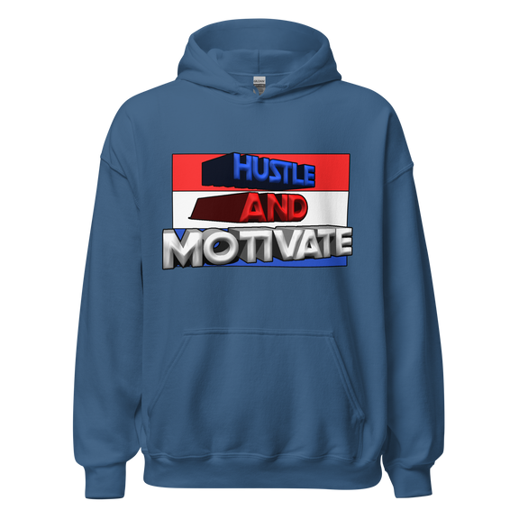 Hustle and Motivate Art Design Unisex Hoodie