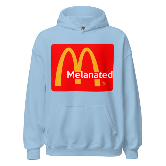 Melanated Logo Design Unisex Hoodie