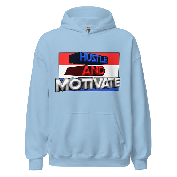 Hustle and Motivate Art Design Unisex Hoodie