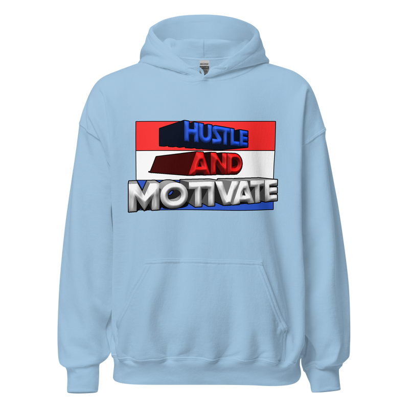 Hustle and Motivate Art Design Unisex Hoodie