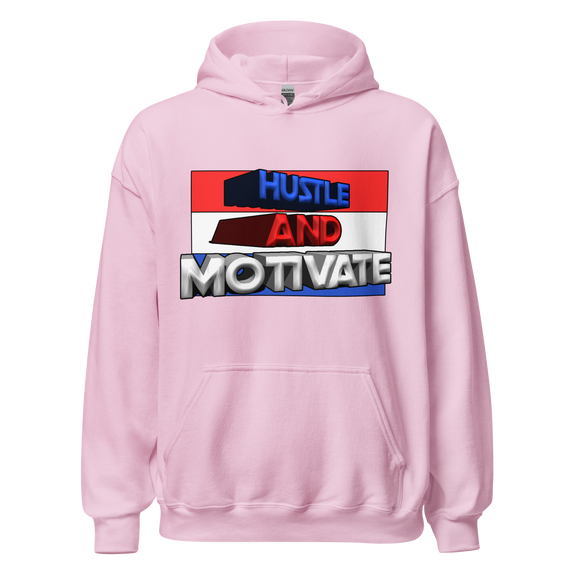 Hustle and Motivate Art Design Unisex Hoodie