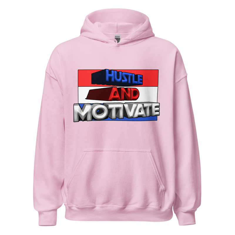 Hustle and Motivate Art Design Unisex Hoodie