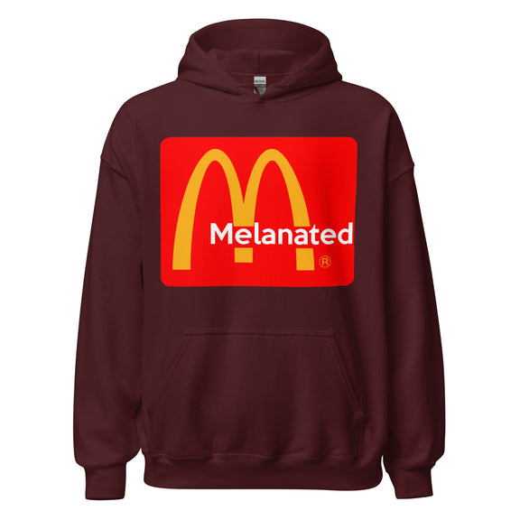 Melanated Logo Design Unisex Hoodie