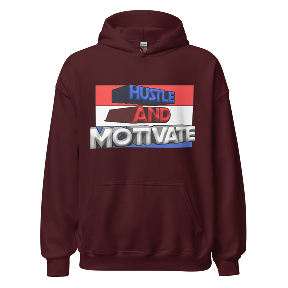 Hustle and Motivate Art Design Unisex Hoodie